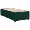 vidaXL Pat box spring cu saltea, verde &icirc;nchis, 90x200 cm, catifea