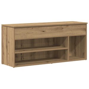 vidaXL Banchetă pantofar stejar artizanal 102x30,5x45cm lemn prelucrat