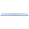 vidaXL Saltea gimnastică gonflabilă cu pompă albastru 500x100x10cm PVC