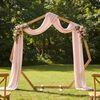 vidaXL Arc de nuntă Maro deschis 221 x 92 x 216 cm Lemn de pin masiv