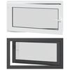 vidaXL Fereastră pentru subsol RISOR 110 x 70 cm PVC și Sticlă