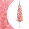 vidaXL Brad de Crăciun artificial &icirc;ngust, cu globuri 150 cm