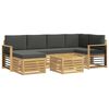 vidaXL Set de canapele de exterior 7 pcs Alb și antracit Poliester