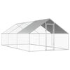 vidaXL Coteț de păsări pentru exterior, 2,75x6x1,92 m, oțel galvanizat
