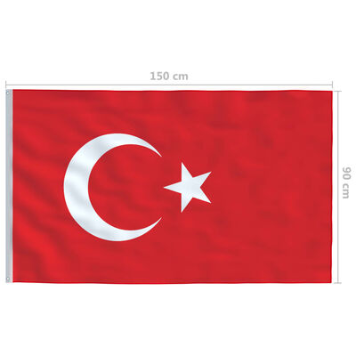 vidaXL Steag Turcia, 90 x 150 cm