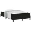 vidaXL Pat cu arcuri cu saltea Negru 120 x 220 cm țesătură