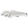 vidaXL Cadru de pat Alb 200 x 200 cm Lemn de pin masiv