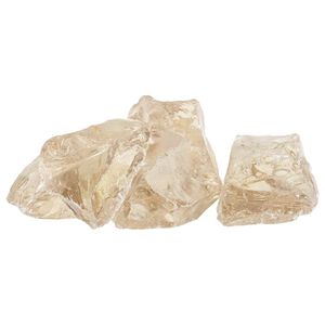 vidaXL Pietre de Grădină Șampanie 12 cm Sticlă