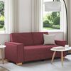 vidaXL Canapea cu 2 locuri, roșu vin, 180x78x84 cm, material textil