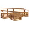 vidaXL Set de canapele de exterior 5 buc. natural Lemn Solid de Acacia