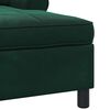 vidaXL șezlong de relaxare Verde &icirc;nchis 91 x 157 x 91 cm Catifea