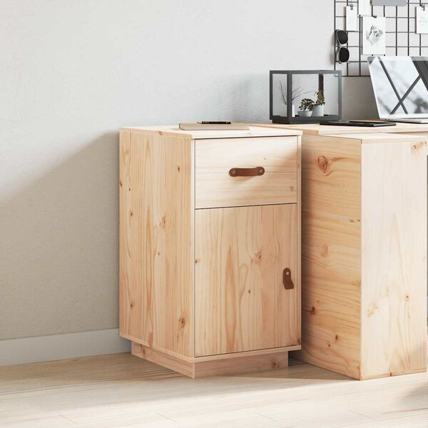 vidaXL Dulap de birou, 40x50x75 cm, lemn masiv de pin