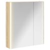 vidaXL Dulap cu oglindă pentru baie Stejar Sonoma 63,5 x 15,5 x 70 cm