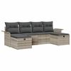 vidaXL Set de canapele pentru grădină 6 buc. Rattan poli