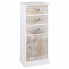 vidaXL Dulap lateral, 38 x 28 x 86 cm, lemn de paulownia
