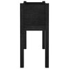 vidaXL Jardiniere de grădină 2 buc. negru 70x31x70 cm lemn masiv pin