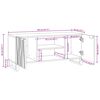 vidaXL Unități TV castan 105 x 33 x 46 cm Lemn compozit