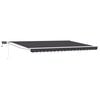 vidaXL Marchiză retractabilă manuală cu led-uri 4,5 &times; 3 m