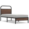 vidaXL Cadru pat fără saltea, stejar maro 75x190 cm lemn prelucrat