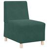 vidaXL Unitate Sofa Modulară Fără Brațe 2 pcs Verde &icirc;nchis