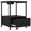 vidaXL Dulap de noapte Stejar Negru 42 x 41 x 56 cm Lemn compozit