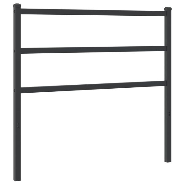 vidaXL Tăblie de pat de schimb metalică, negru, 100 cm