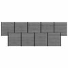 vidaXL Set de Gard 1564 x 186 cm WPC și Aluminiu Gri