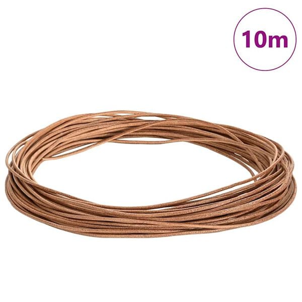 vidaXL Cord din Piele Maro &Oslash;1,5 mm x 10 m Piele