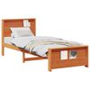 vidaXL Cadru de pat Maroniu cerat 80 x 200 cm Lemn masiv de pin