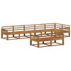 vidaXL Set de canapele de exterior 8 pcs natural Lemn Solid de Acacia