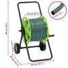 vidaXL Cărucior tambur furtun verde set racorduri furtun 0,5" 50 m PVC