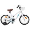 vidaXL Bicicletă pentru Copii 16 Inci pentru 4-6 ani Alb