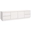 vidaXL Comodă TV, alb, 176x37x47,5 cm, lemn masiv de pin