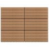 vidaXL Plăci pentru Deck 6 pcs Maro 60 x 30 cm Lemn compozit