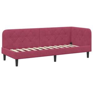 vidaXL Cadru de pat colțar Roșu Vin 80 x 200 cm Catifea