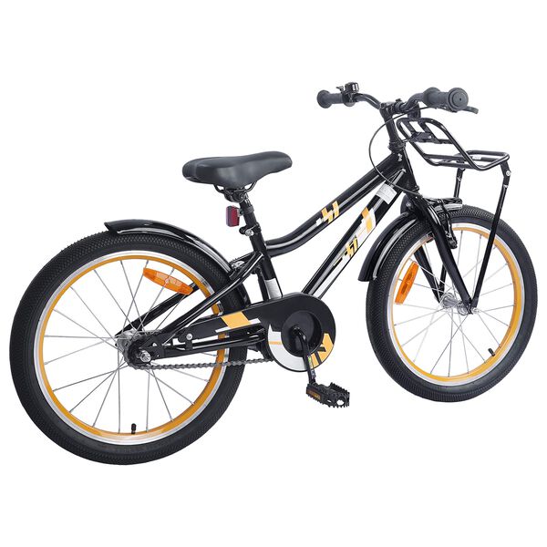 vidaXL Bicicletă pentru Copii 18 Inci pentru 5-7 ani Portocaliu Negru