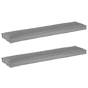 vidaXL Set de perne pentru palet 2 pcs Gri 180 x 40 x 8 cm