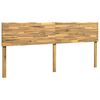 vidaXL Tăblie de pat cu margini naturale ROSTOCK Alb 180 cm