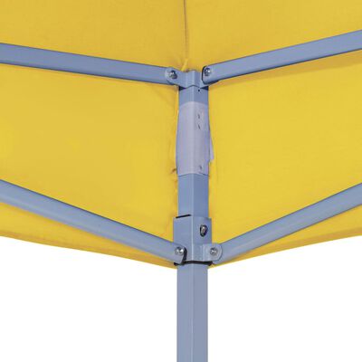 vidaXL Acoperiș pentru cort de petrecere, galben, 2 x 2 m, 270 g/m²