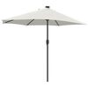 vidaXL Parasol de Grădină Nisipiu 294 x 150 x 224 cm Poliester și oțel