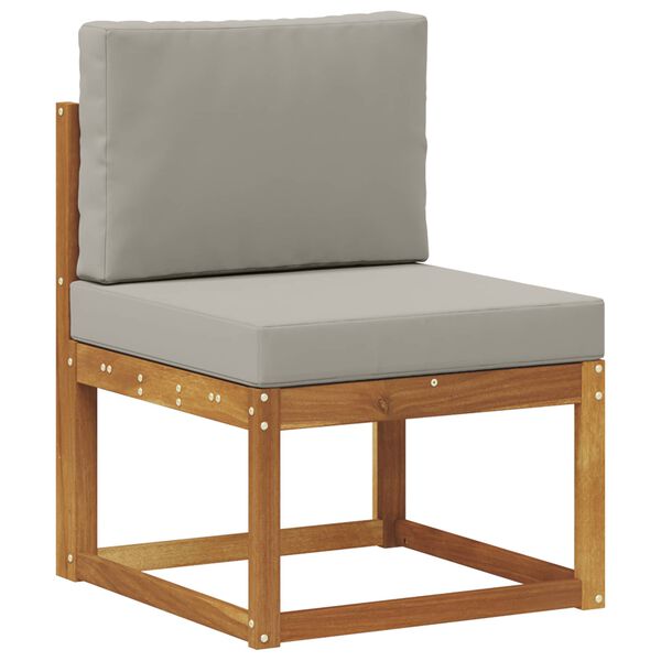 vidaXL Set de canapele de exterior 4 Bucată Gri natural și deschis