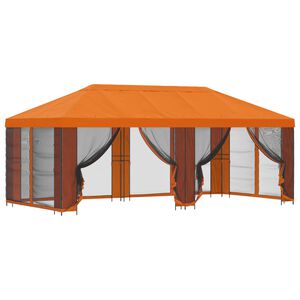 vidaXL Pavilion cu panouri laterale 6 x 3 m Portocaliu
