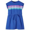 Rochie pentru copii cu șnur, albastru cobalt, 140