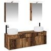 vidaXL Set dulap baie 5 pcs Lemn vechi 50 x 14,5 x 70 cm