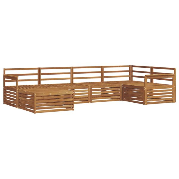 vidaXL Set de canapele de exterior 6 pcs natural
