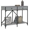 vidaXL Măsuță consolă, gri sonoma, 100x39x78,5 cm, lemn prelucrat