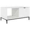 vidaXL Masă de cafea Alb lucios 90 x 49 x 46 cm Lemn prelucrat