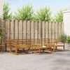 vidaXL Set de canapele de exterior 7 pcs natural Lemn Solid de Acacia