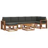 vidaXL Set de canapele de exterior 8 buc. Natural și Antracit