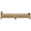 vidaXL Cadru de pat Stejar Artizanal 203 x 203 x 50 cm Lemn compozit